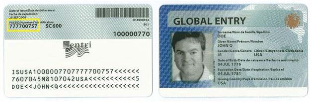 Global Entry Card includes TSA PreCheck Palo Will Travel