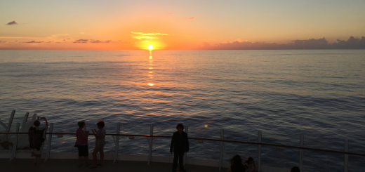 Sunset on Allure of the Seas