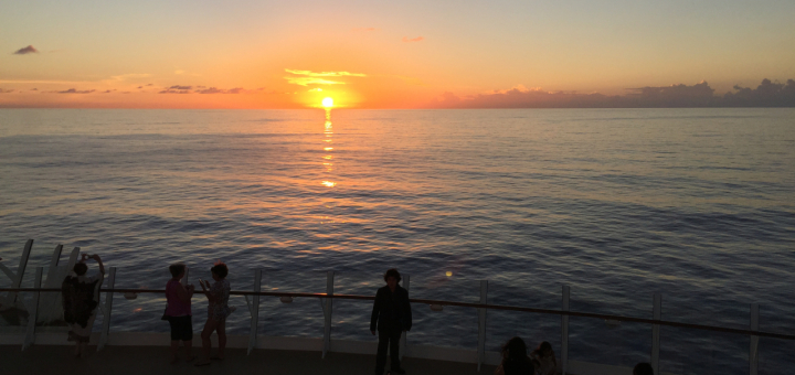 Sunset on Allure of the Seas