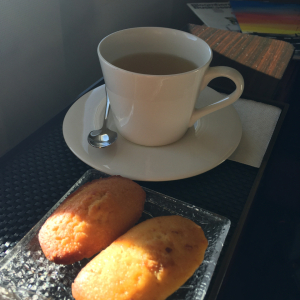 Madeleine cookies and Tea