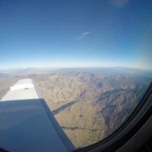 Flying over Central California