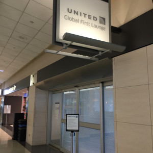 United Global First Lounge Entrance