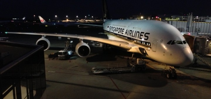 SQ A380 @ NRT