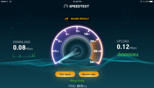 Speedtest using T-Mobile iPad