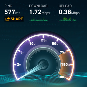 Speedtest using Sprint iPhone