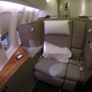 Cathay Pacific First Class B777-300ER