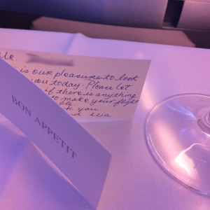 Handwritten Note from Crew