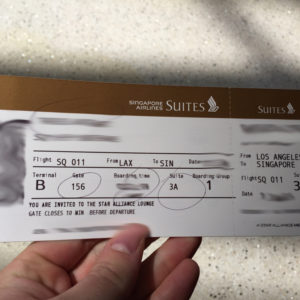 Suites Class Boarding Pass