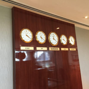 World Clocks @ Emirates Lounge BKK