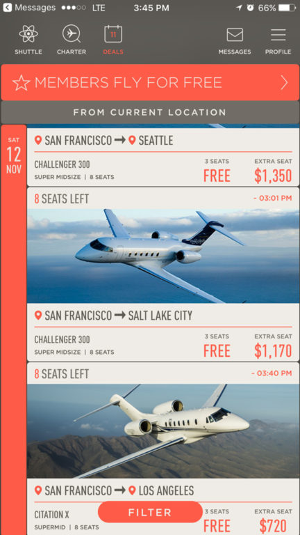 JetSmarter JetDeals