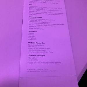 Dinner Menu