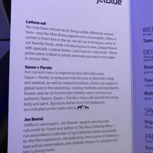 Mint Class Menu