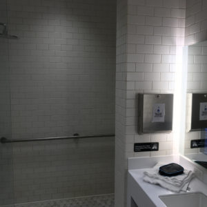 Shower at Airspace Lounge JFK T5