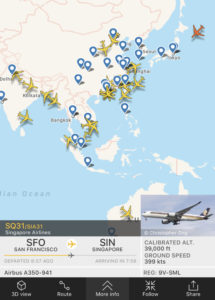 A350's mainly in Asia
