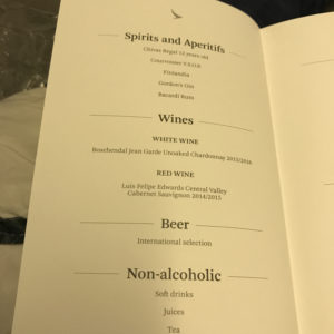 Drink Menu