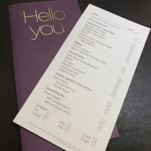 Breakfast Order Card