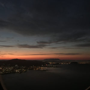 Sunset on Takeoff from SFO