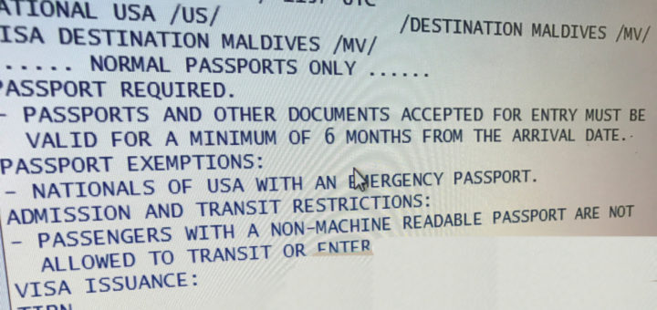 Maldives Entry Requirements