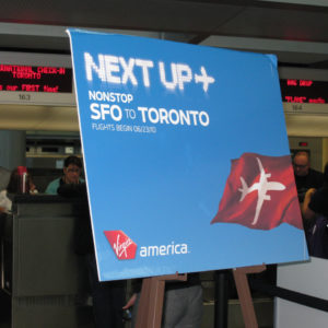 Launching service to Toronto