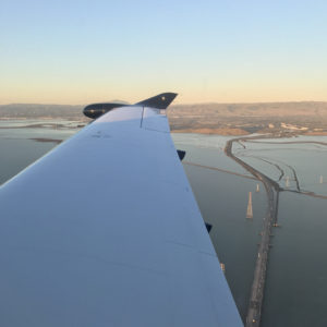 Flying over Dumbarton Bridge