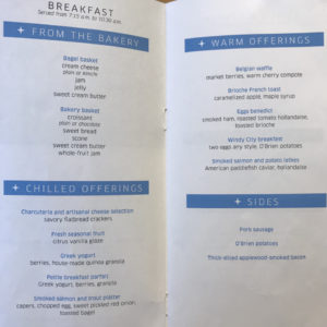 Breakfast Menu