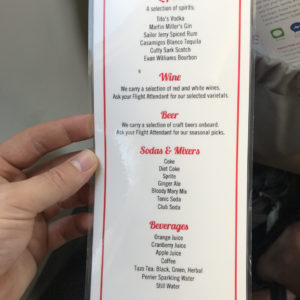 Drink Menu