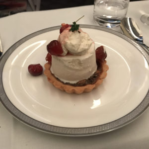 Walnut Chocolate Tart with Vanilla Ice Cream