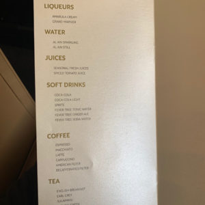 Drink Menu