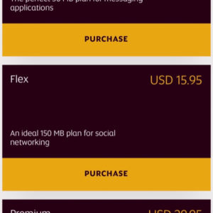 Inflight WiFi Plans