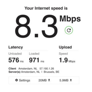 Inflight WiFi Speedtest