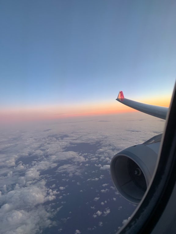 Sunset from 35,000 ft