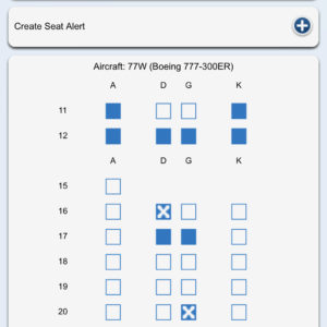 Business Class Seatmap