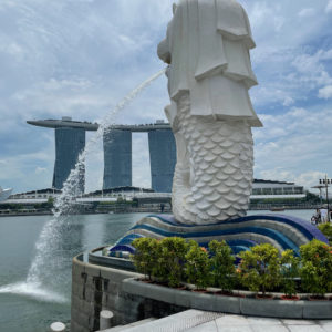 The Merlion + Marina Bay Sands