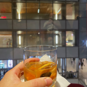 Old Fashioned @ Dining @ Qantas First Class Lounge LAX
