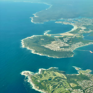 Australian Coastline on Arrival into SYD