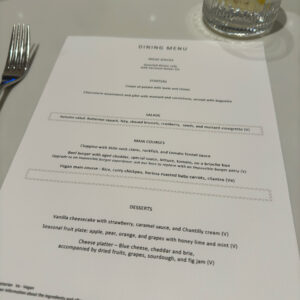First Dining Lunch Menu