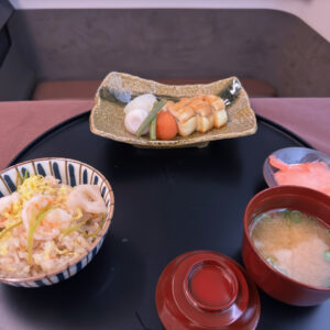 Grilled Stuffed Conger Eel, Chirashi Rice & Miso Soup