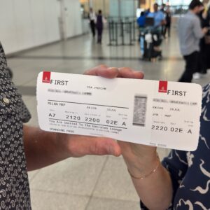 First Class Upgrade Secured!