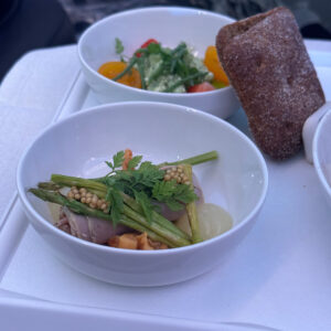 Veal with pickled chanterelles