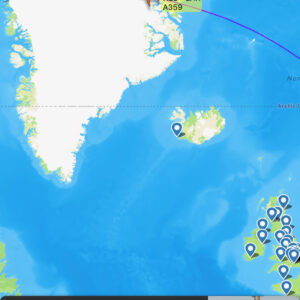 Flying over Greenland